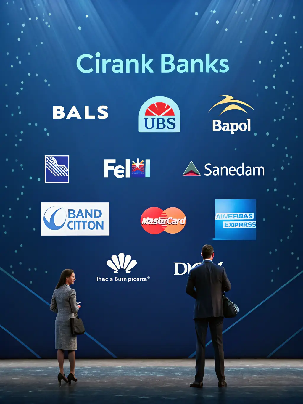 An image of a well-organized database with various US bank logos, symbolizing Sarabarabana.com's comprehensive information resources.